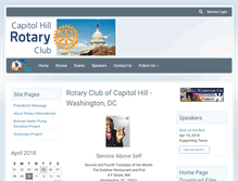 Tablet Screenshot of capitolhillrotary.org